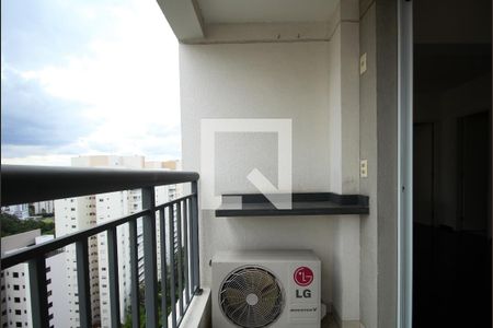 Varanda da Sala de apartamento para alugar com 1 quarto, 52m² em Vila Andrade, São Paulo