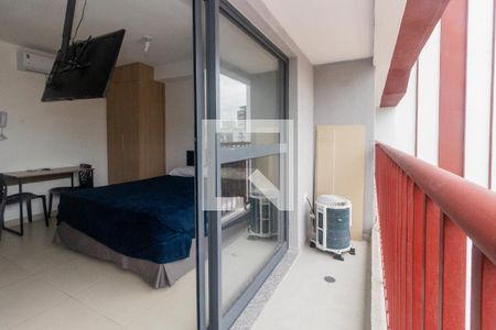 Studio à venda com 28m², 1 quarto e sem vagaVaranda