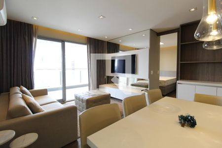 Sala de apartamento à venda com 1 quarto, 65m² em Vila Nova Conceição, São Paulo