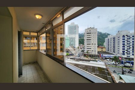 Varanda da Sala de apartamento para alugar com 2 quartos, 90m² em José Menino, Santos