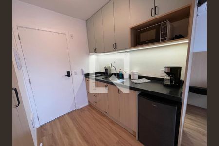 Cozinha de kitnet/studio à venda com 1 quarto, 25m² em Liberdade, São Paulo