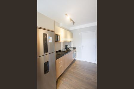 Cozinha de kitnet/studio à venda com 1 quarto, 28m² em Santo Amaro, São Paulo