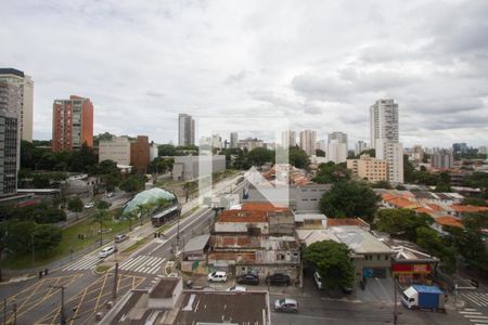 Vista da Varanda de kitnet/studio à venda com 1 quarto, 28m² em Santo Amaro, São Paulo