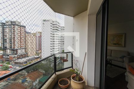 Varanda da Sala de apartamento à venda com 4 quartos, 171m² em Indianópolis, São Paulo