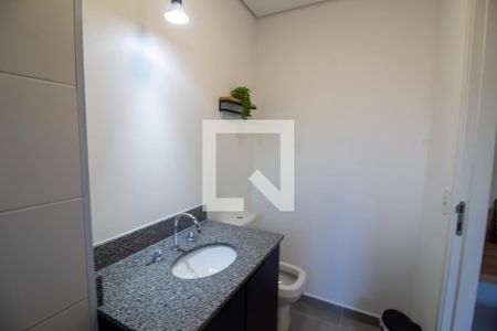 Banheiro de kitnet/studio à venda com 1 quarto, 27m² em Chácara Santo Antônio (zona Sul), São Paulo