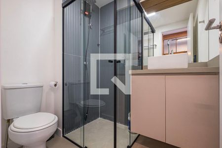 Banheiro de kitnet/studio à venda com 1 quarto, 26m² em Cerqueira César, São Paulo