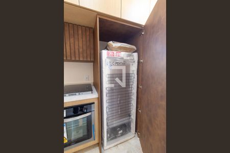 Apartamento para alugar com 25m², 1 quarto e sem vagaCozinha - Detalhe do nicho da geladeira