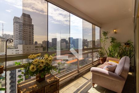 Vista/Varanda de apartamento à venda com 5 quartos, 369m² em Cerqueira César, São Paulo