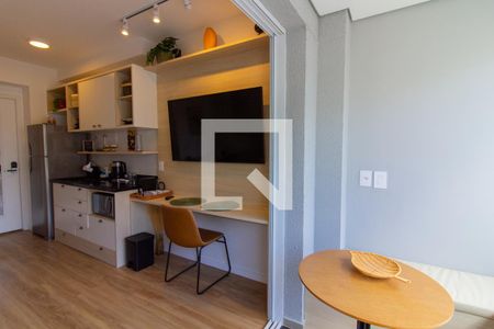 Studio para alugar com 24m², 1 quarto e sem vagaVaranda