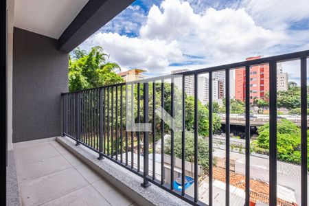 Sala - Varanda de apartamento à venda com 1 quarto, 34m² em Pinheiros, São Paulo