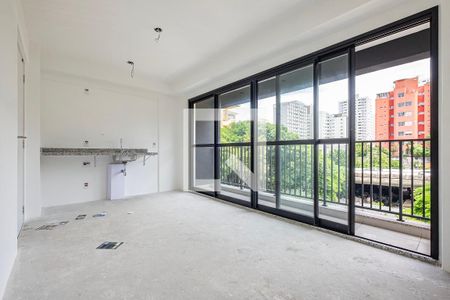 Sala de apartamento à venda com 1 quarto, 34m² em Pinheiros, São Paulo