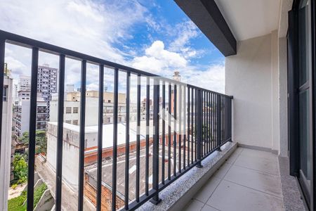 Sala/Cozinha - Varanda de apartamento à venda com 1 quarto, 33m² em Pinheiros, São Paulo