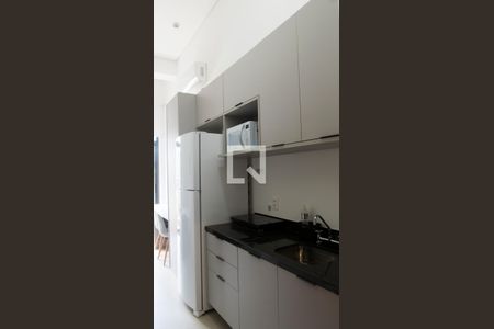 Cozinha de kitnet/studio à venda com 1 quarto, 27m² em Perdizes, São Paulo