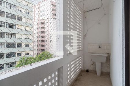 Varanda do Quarto de apartamento para alugar com 1 quarto, 48m² em Consolação, São Paulo