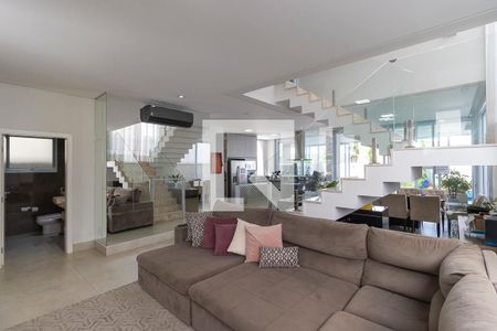 Sala de casa de condomínio à venda com 5 quartos, 360m² em Swiss Park, Campinas