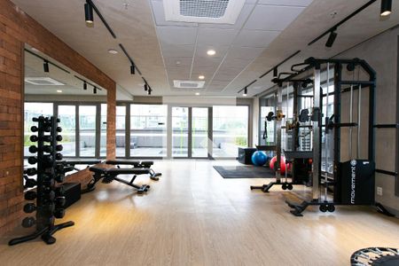 Studio para alugar com 42m², 1 quarto e 1 vagaCondomínio - Academia 