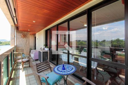 Varanda da Sala de apartamento à venda com 4 quartos, 216m² em Barra da Tijuca, Rio de Janeiro