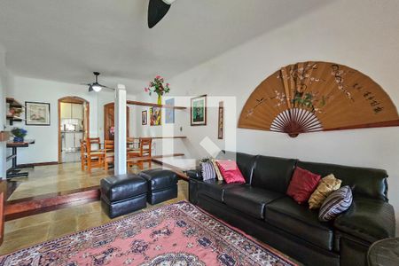 Sala de apartamento para alugar com 3 quartos, 110m² em Balneario Cidade Atlantica, Guarujá