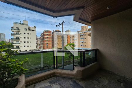 Varanda de apartamento para alugar com 3 quartos, 110m² em Balneario Cidade Atlantica, Guarujá
