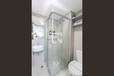 Banheiro de kitnet/studio à venda com 1 quarto, 22m² em Consolação, São Paulo