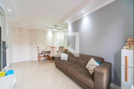 Sala de apartamento à venda com 2 quartos, 52m² em Vila Alzira, Santo André