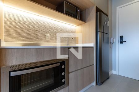 Cozinha de kitnet/studio para alugar com 1 quarto, 25m² em Vila Olímpia, São Paulo
