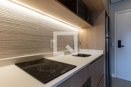 Cozinha de kitnet/studio para alugar com 1 quarto, 25m² em Vila Olímpia, São Paulo