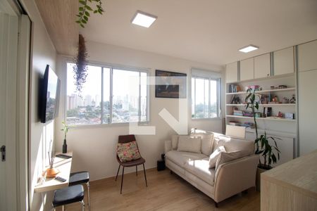 Sala de apartamento à venda com 1 quarto, 34m² em Santo Amaro, São Paulo