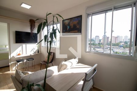 Sala de apartamento à venda com 1 quarto, 34m² em Santo Amaro, São Paulo