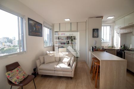 Sala de apartamento à venda com 1 quarto, 34m² em Santo Amaro, São Paulo