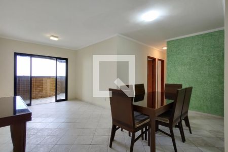 Sala de apartamento para alugar com 3 quartos, 101m² em Guilhermina, Praia Grande