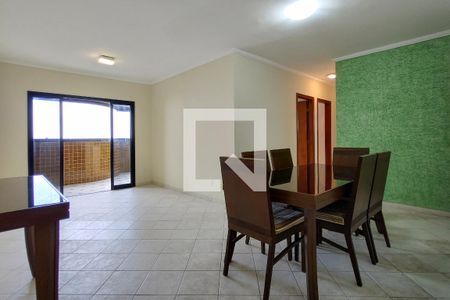 Sala de apartamento para alugar com 3 quartos, 101m² em Guilhermina, Praia Grande