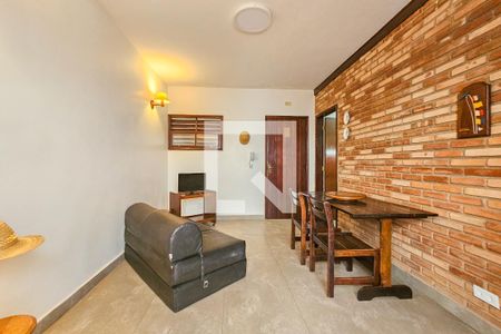 Sala de apartamento para alugar com 1 quarto, 54m² em Praia Enseada, Guarujá