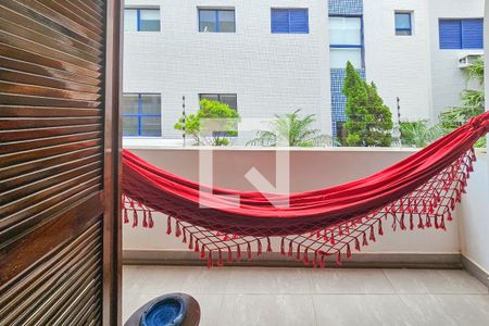 Varanda da Sala de apartamento para alugar com 1 quarto, 54m² em Praia Enseada, Guarujá