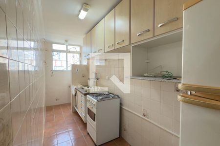 Cozinha de apartamento para alugar com 1 quarto, 40m² em Guilhermina, Praia Grande