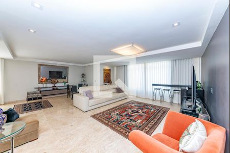 Sala de apartamento à venda com 5 quartos, 250m² em Serra, Belo Horizonte