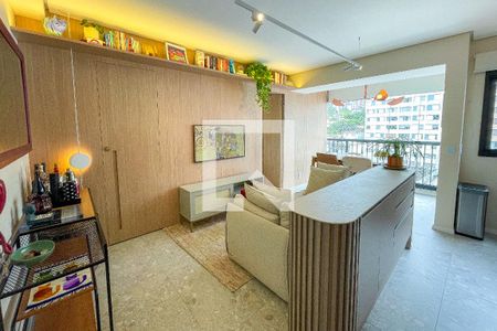 Sala de apartamento para alugar com 1 quarto, 40m² em Jardim das Bandeiras, São Paulo