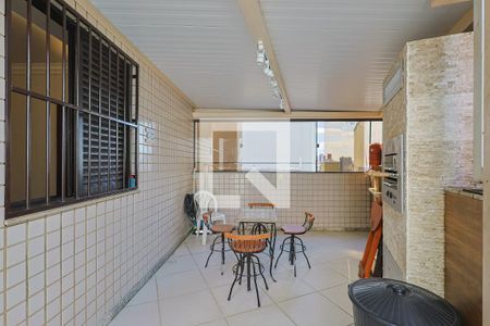 Varanda da Sala de apartamento à venda com 3 quartos, 126m² em Silveira, Belo Horizonte