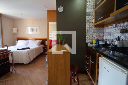 Studio para alugar com 29m², 1 quarto e 1 vaga Studio para alugar com 29m², 1 quarto e 1 vagaCozinha