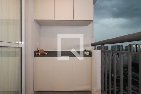 Varanda da Sala de apartamento para alugar com 2 quartos, 47m² em Vila Andrade, São Paulo