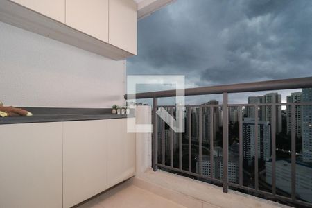 Varanda da Sala de apartamento para alugar com 2 quartos, 47m² em Vila Andrade, São Paulo