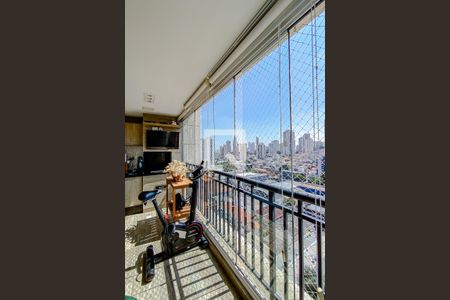 Varanda da Sala de apartamento à venda com 3 quartos, 80m² em Vila Regente Feijó, São Paulo