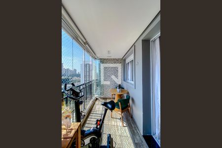 Varanda da Sala de apartamento à venda com 3 quartos, 80m² em Vila Regente Feijó, São Paulo