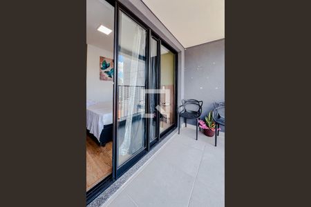 Varanda do Studio de kitnet/studio para alugar com 1 quarto, 22m² em Vila Mariana, São Paulo