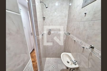 Banheiro  de apartamento à venda com 3 quartos, 90m² em Laranjeiras, Rio de Janeiro