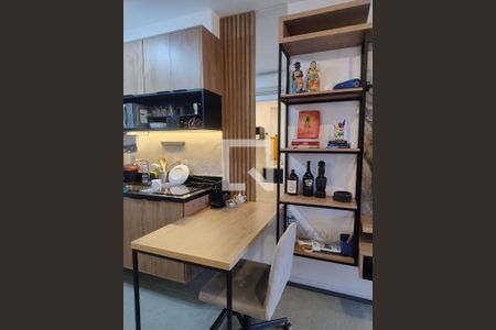Cozinha de apartamento para alugar com 1 quarto, 25m² em Vila Mariana, São Paulo