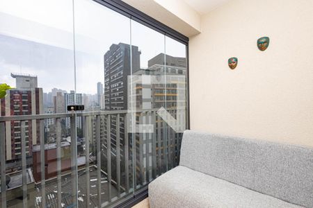 Studio para alugar com 24m², 1 quarto e sem vagaVaranda