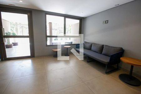 Studio à venda com 25m², 1 quarto e sem vagaHall social