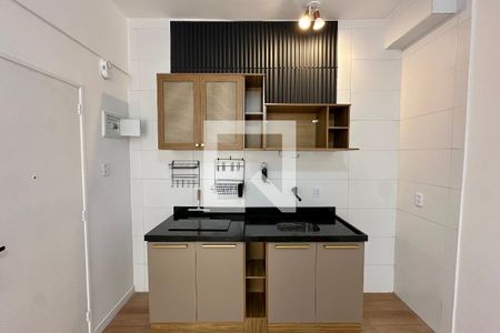 Cozinha de kitnet/studio para alugar com 1 quarto, 21m² em Flamengo, Rio de Janeiro