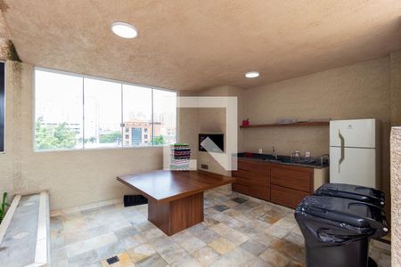 Apartamento à venda com 37m², 1 quarto e 1 vagaChurrasqueira